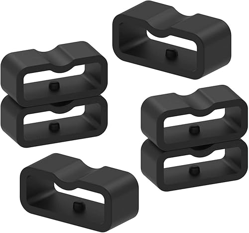 FitTurn Band Keeper - Anillos de cierre de bucle compatibles con BIGGERFIVE Vigor 2 L para niños y niñas, color negro (paquete de 6) anillos de FitTurn Band Keeper - Anillos de cierre de bucle compatibles con BIGGERFIVE Vigor 2 L para niños y niñas, color negro (paquete de 6) anillos de