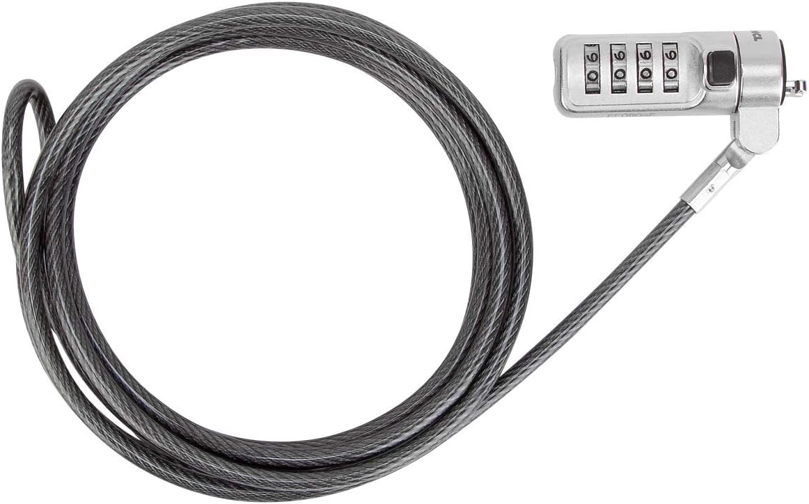 Targus DEFCON Trapezoid Serialized Combo Cable Lock for Laptop Computer