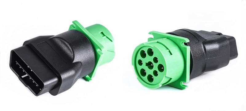 Adaptador OBD2 macho de 16 pinos para J1939 fêmea de 9 pinos WISDOMHOOD WD-OBD-9p para caminhões