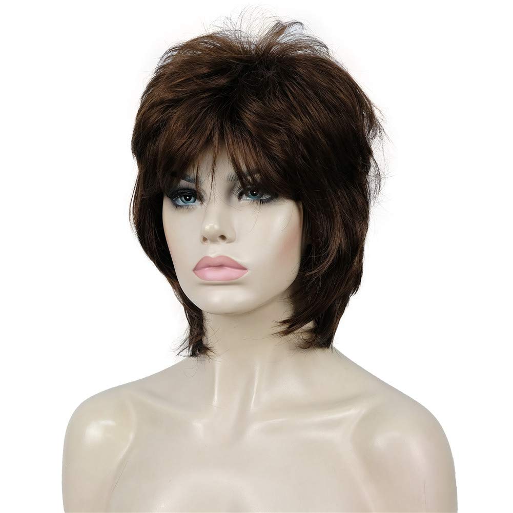 Aimole Short Layers Shaggy Full Wig Natural Wavy Wigs Synthetic Hair Women Capless Wig (31) - Image 2