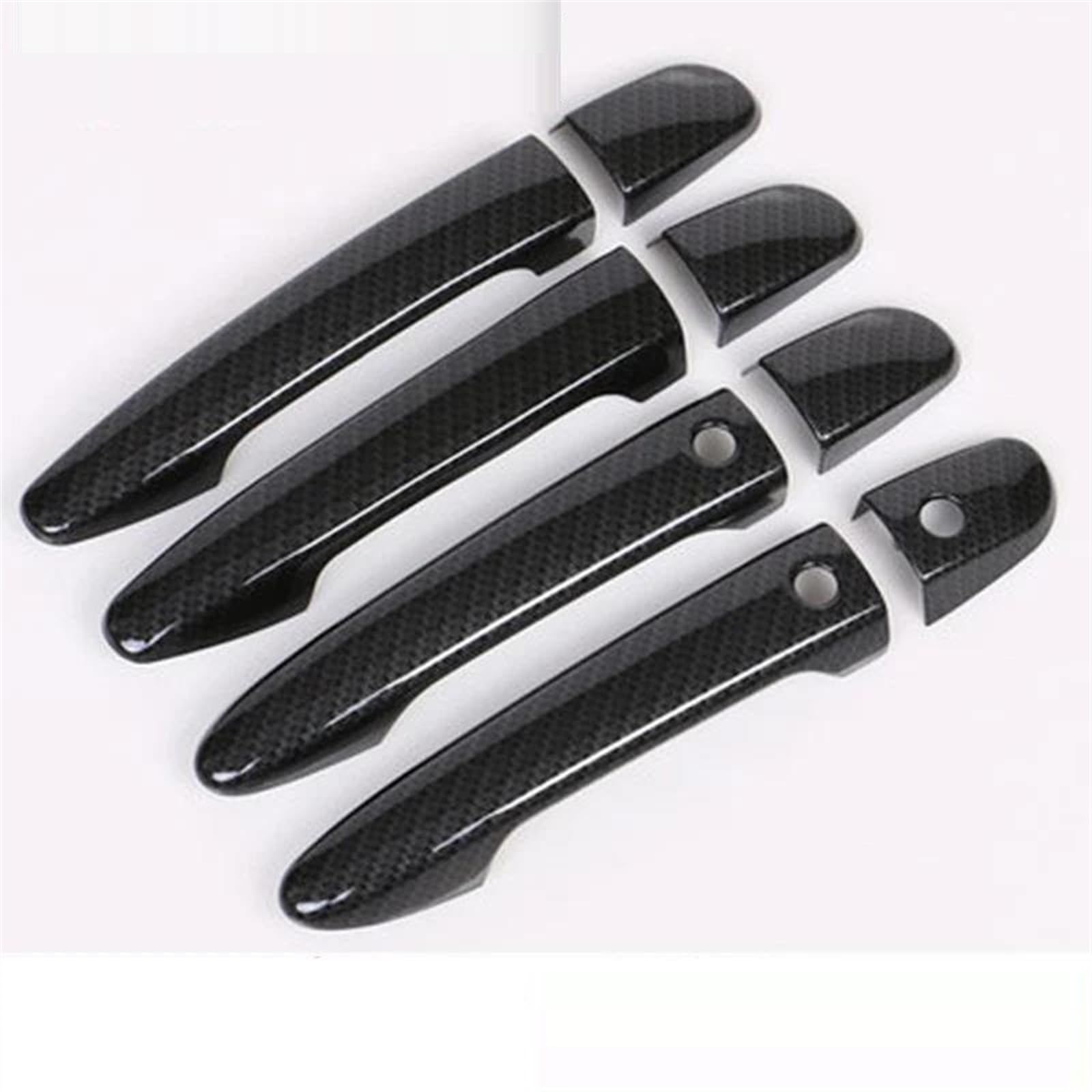 Noheeu Carbon A Carbon Fiber Car External Outer Door Handle Catch Cover Bowl Protection Trim Sticker For Mazda Cx-5 Cx5 Cx 5 17-19(Carbon A)