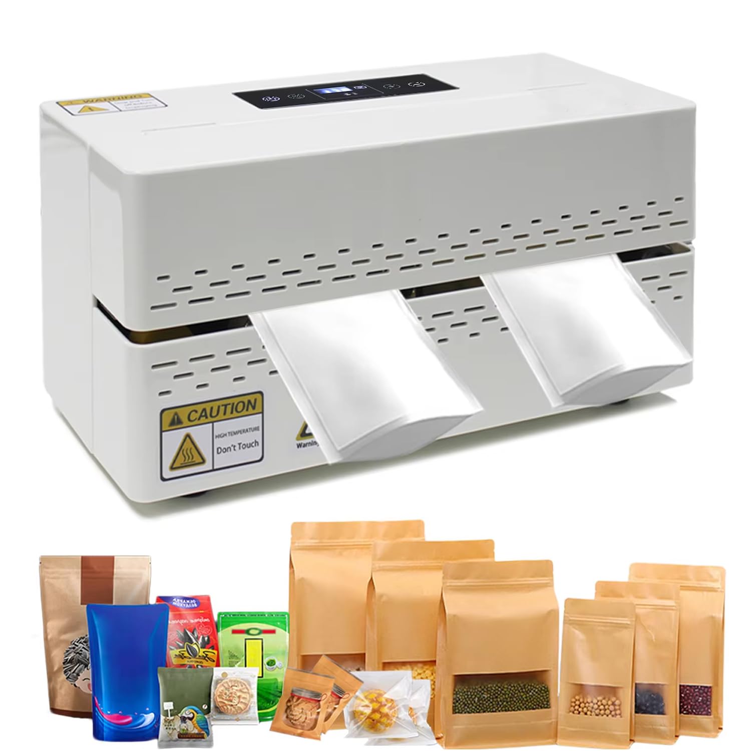 Sigillatrice a caldo da 200 W, per plastica, robusta sigillatrice orizzontale per sacchetti.