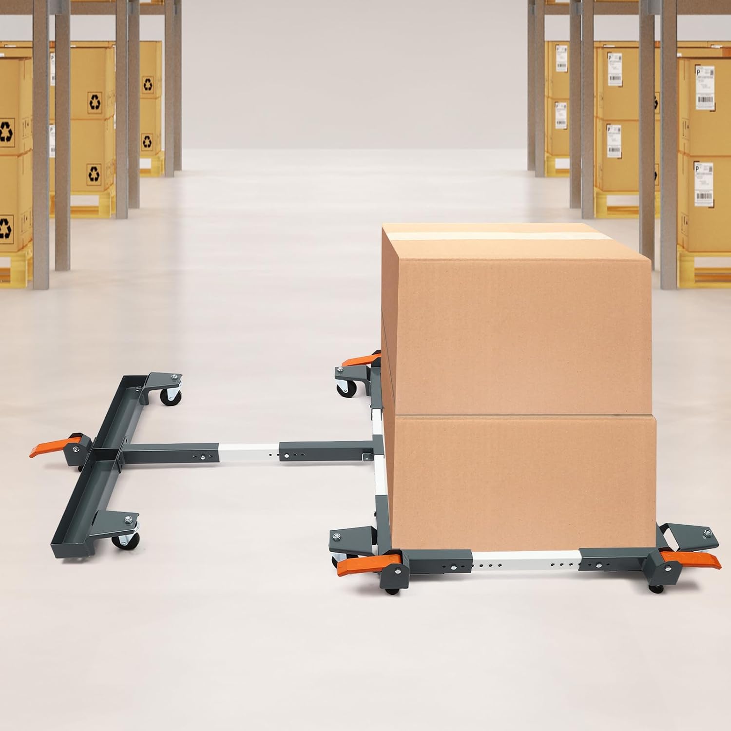 Adjustable Heavy Duty Mobile Base, 600lbs Mobile Power Tool Bases with 4 Wheels Positioning Belt Extension Rod, Suitable for Small Mechanical Equipment As Well As Home Appliances.