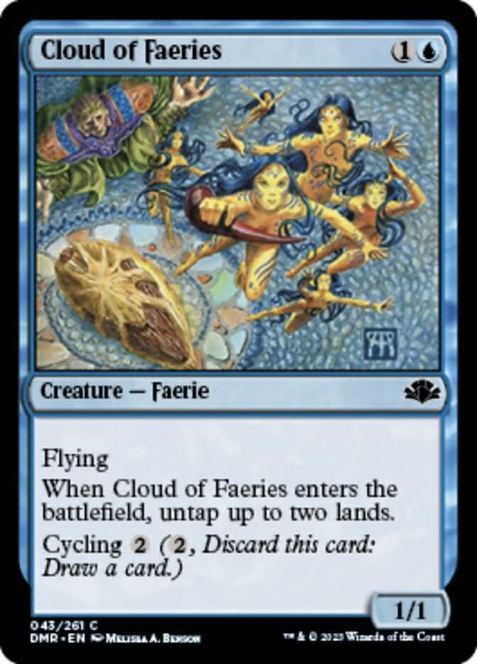 Magic the Gathering - Cloud of Faeries (043) - Dominaria Remastered