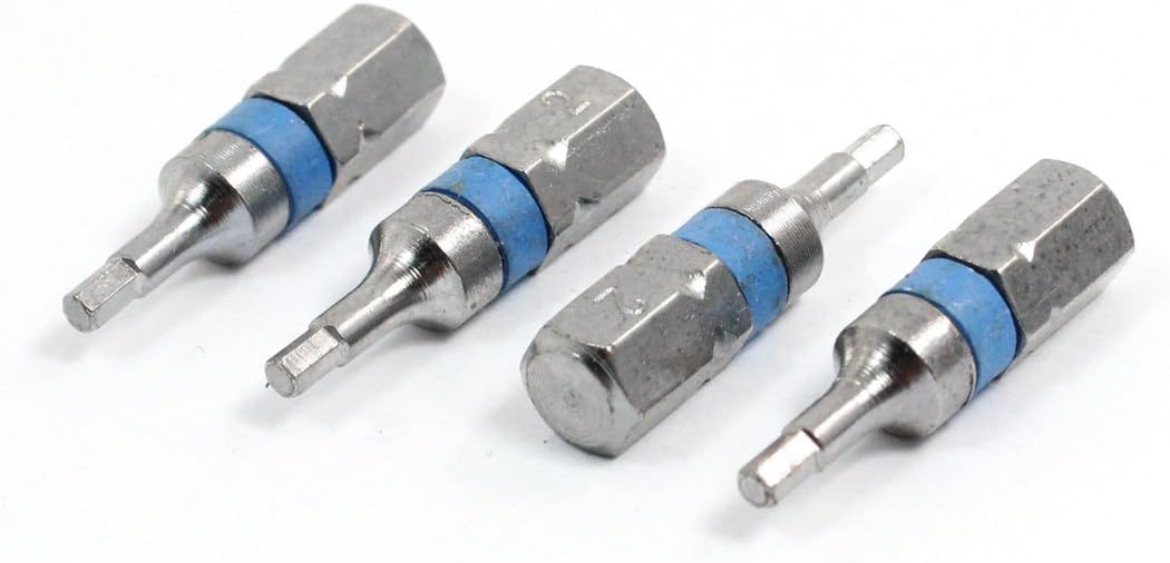 uxcell Hardware Magnetic 2mm Tip Hexagon Screwdriver Bits 4 Pcs