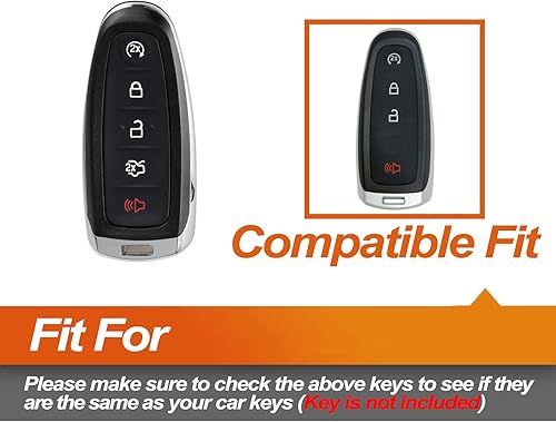 Miniatura 2 de Funda de silicona para llavero Ford C-Max Edge Escape Expedition Explorer Fiesta Flex Focus Taurus Lincoln MKT MKX Navigator  Accesorios para