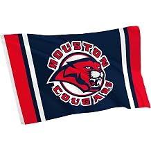 College Flag for Cougars,Houston UH Sports Gifts 3X5 ft University Outdoor House Party Banner for Men Women,Double Sided