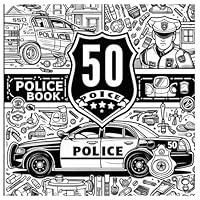 50 Police Coloring Book: Fun and Inspiring Police Scenes to Color – Perfect for Kids Who Love Heroes, Action, and Adventure! B0F65498NX Book Cover