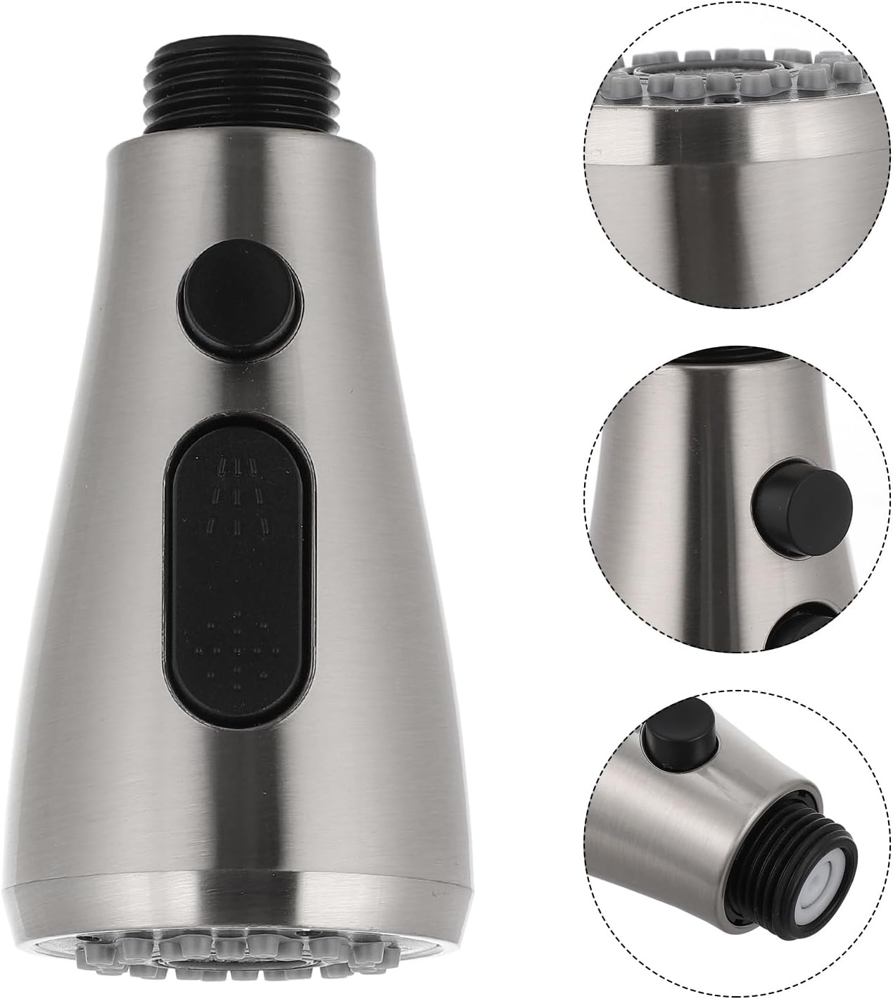 DOITOOL Kitchen Faucet Replacement Pull-Out Sprayer Head Universal Sink Nozzle Water Tap Sprayer Easy Install Compact 3.26X1.81X0.39In