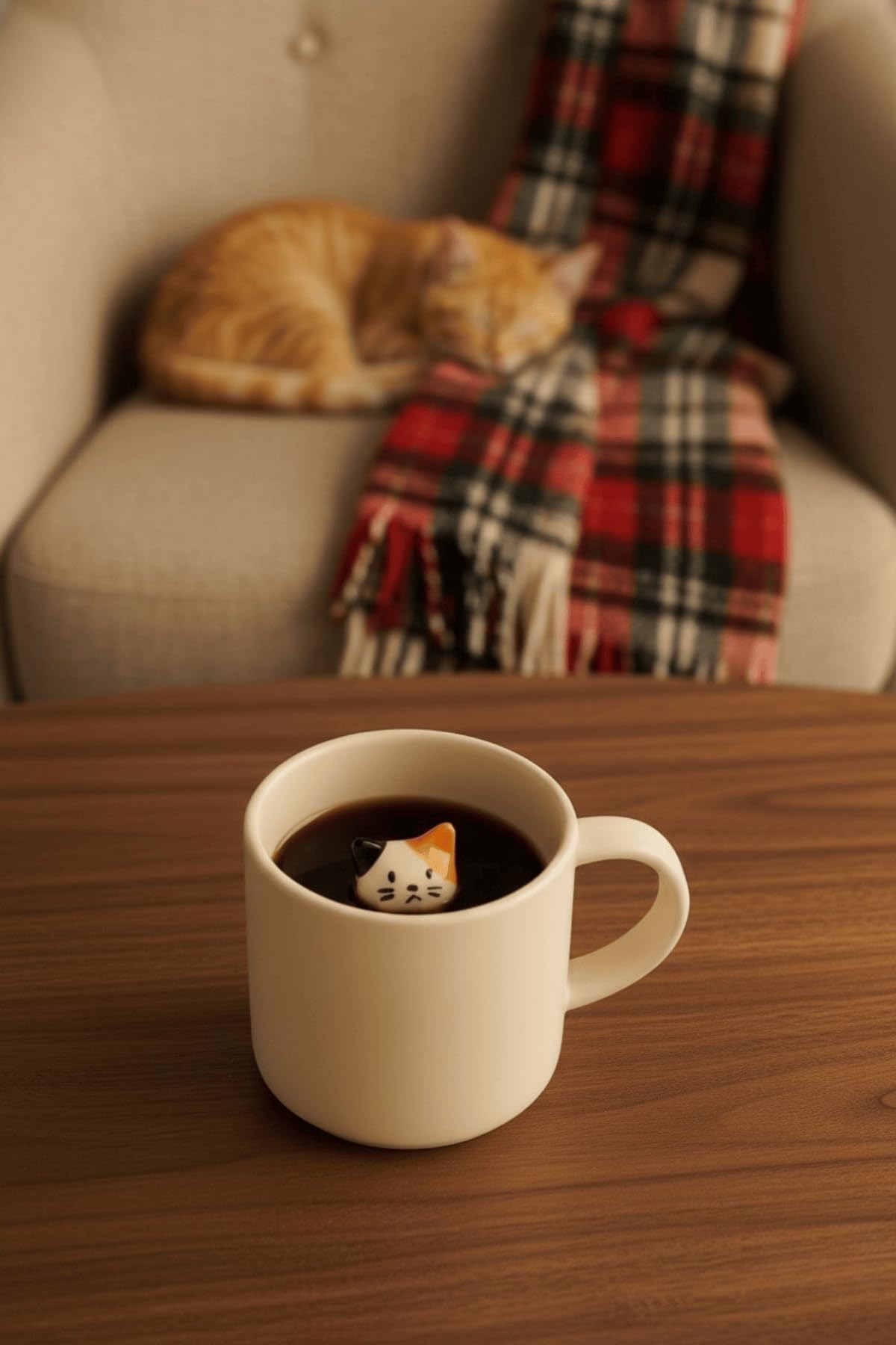 Mithra Life Kedi Figürlü 250 ml Seramik Çay Kahve Kupası MIT1270