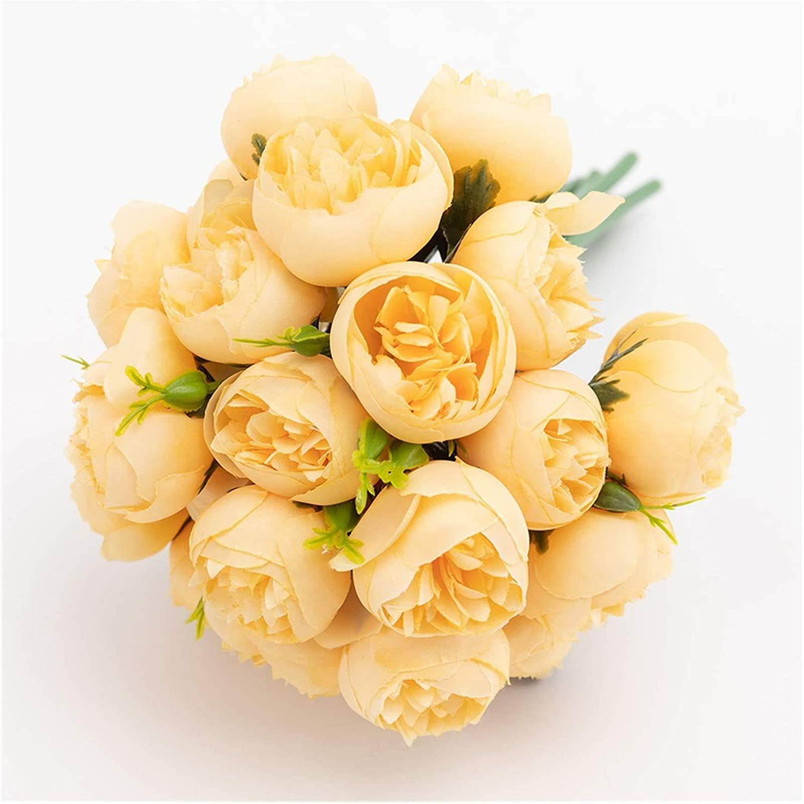 XDLEDMKIZ Artificial Flowers Rose Plastic Flowers Silk Bouquet for Decoration Wedding Bride Holding Flowers 27 Head Faux Rose Fake Flowers