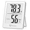 DOQAUS Digital Hygrometer Indoor Thermometer Humidity Gauge Room Thermometer with 5s Fast Refresh, Accurate Temperature Humidity Meter for Home, Office, Babyroom, Greenhouse (White)