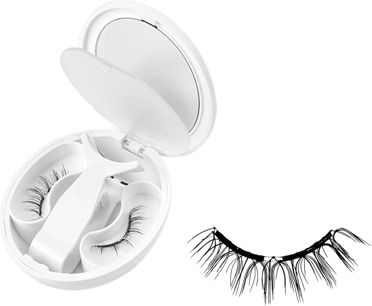 False Eyelashes, Magnetic False Eyelashes, Magnetic False Eyelashes, Smooth Look, Thin Makeup, No Glue, Reusable, Natural