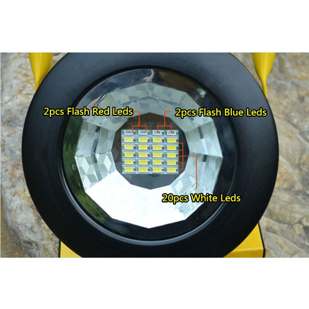 Portable Emergenza Ricaricabile LED della Luce di inondazione 30W 24LED Impermeabile IP65 Spotlight Lampada di Campeggio proiettore Esterno,2Pack