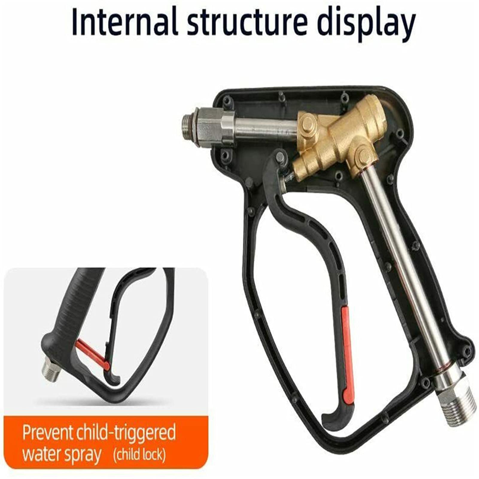 HUIOP Pulvérisateur De Lave-Glace,Kit D'Adaptateurs D'Embouts De Buse De Lance De Pulvérisateur De Laveuse À Pression Haute Pression 4000Psi M22