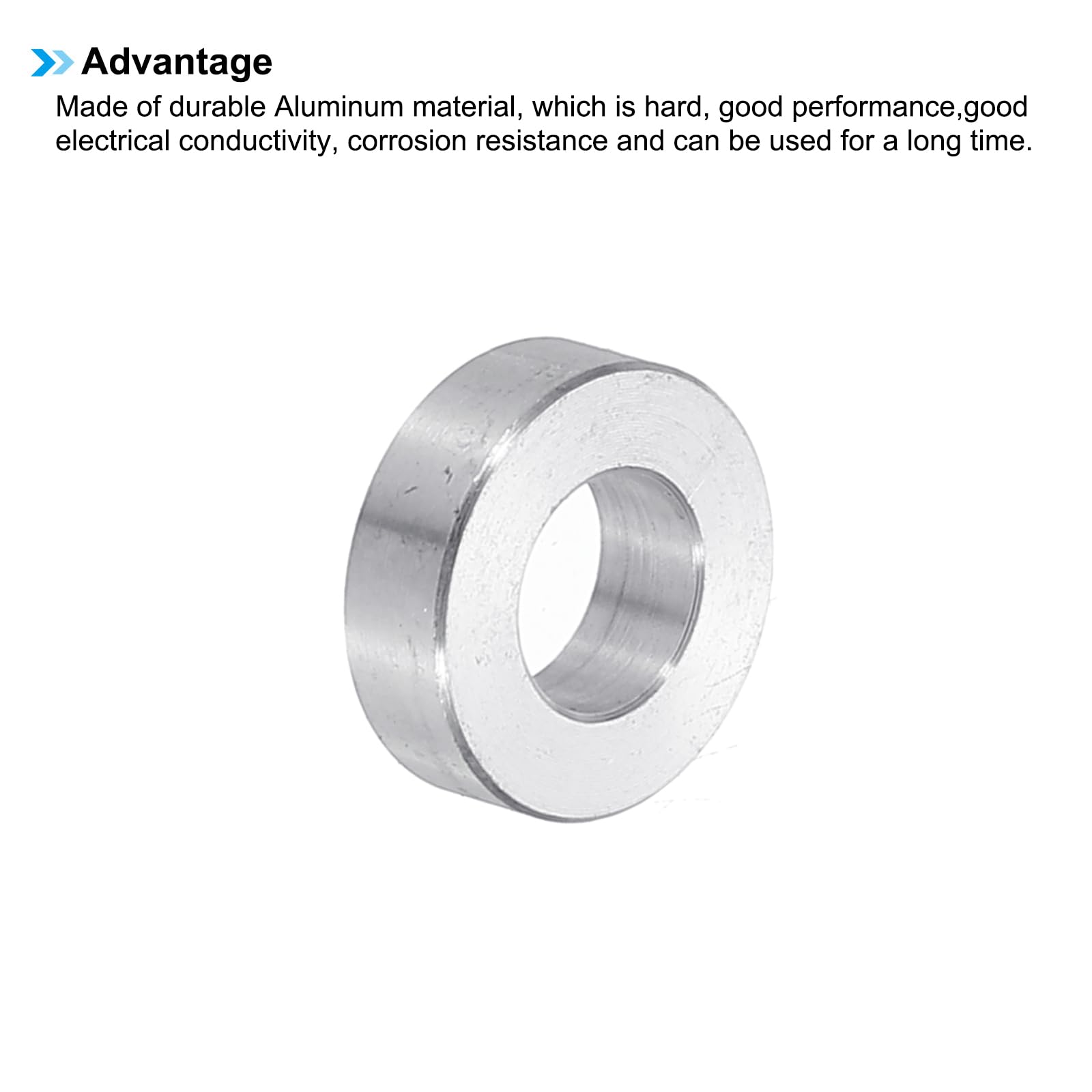 PATIKIL M8 Aluminum Spacers, 6pcs 5/16" x 5/8" Round Metal Spacers for 5/16 or M8 Screw Bolts - Image 4
