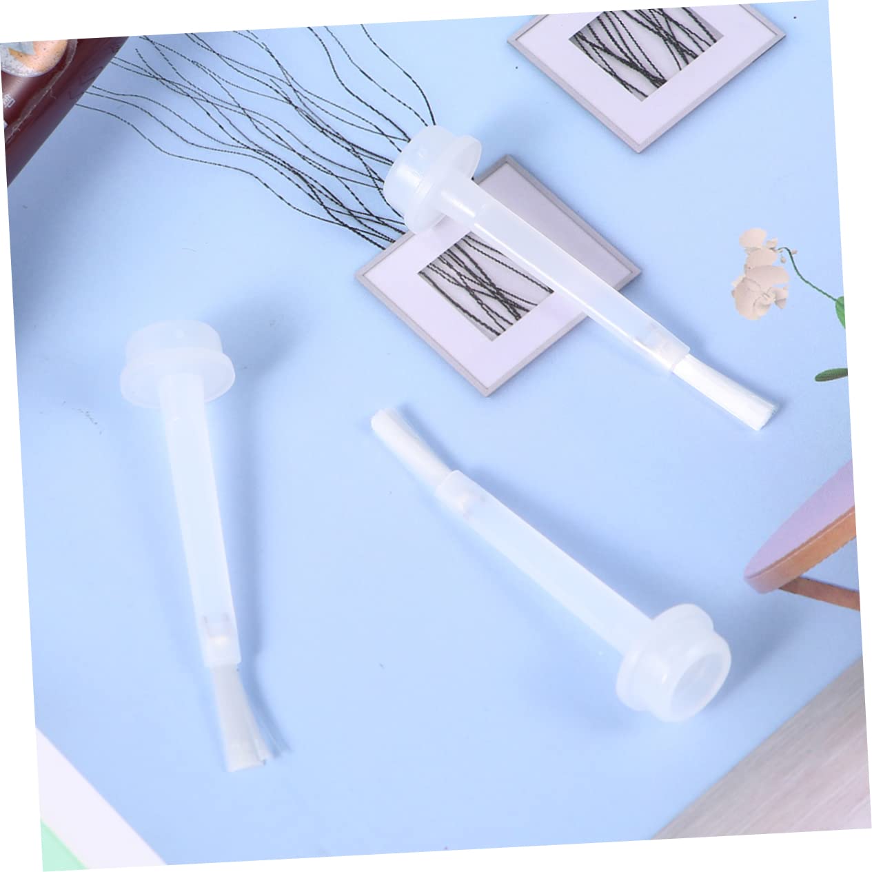 FRCOLOR 3 Set Da 100 Pezzi Di Pennelli Per Immersione Per Unghie Pennelli Per Liquidi Di Ricambio Per Smalto Bianco Per Nail Art Efficiente