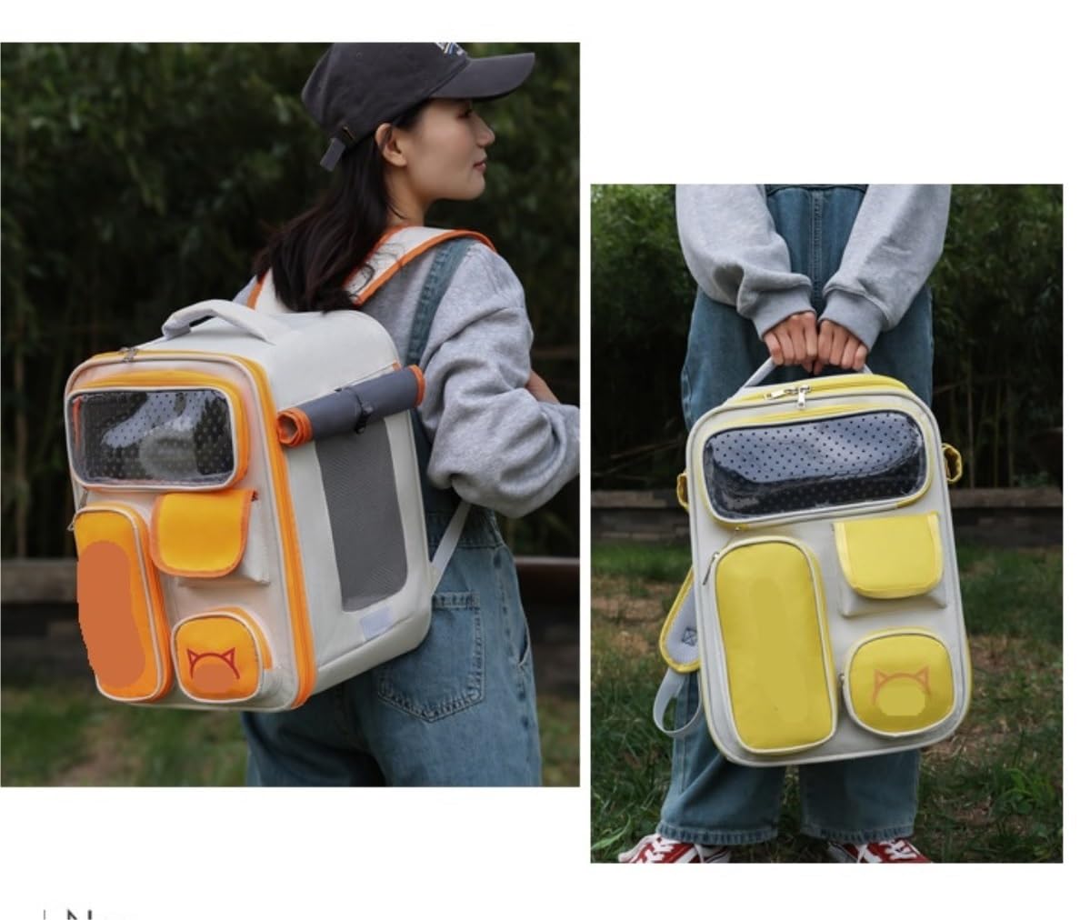 Rucksack Haustier-Rucksack, Atmungsaktiver Katzen-Haustier-Rucksack Für Kleine Katzen Und Hunde, Haustier-Tasche Für Reisen, Haustier-Haustier-Tasche Haustier(D)