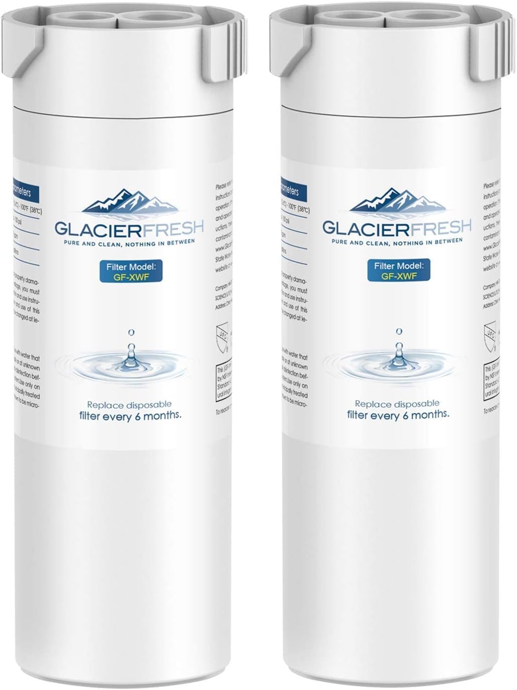 Glacier Fresh XWF Replacement for GE XWF Refrigerator Water Filter 2