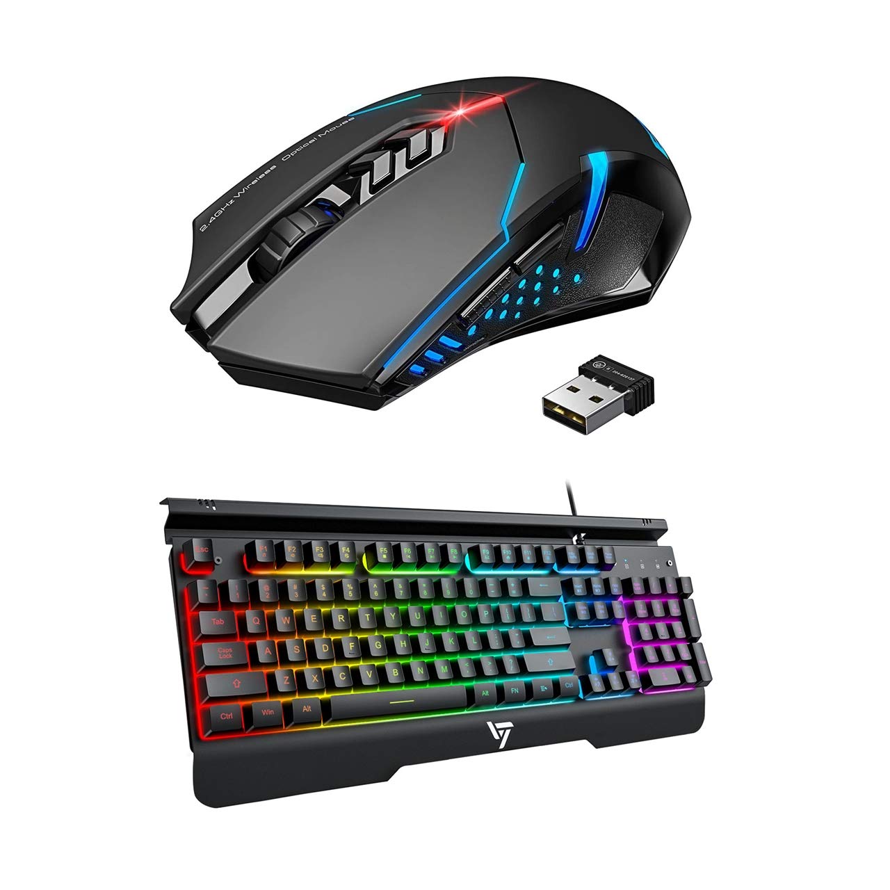 Buy VicTsing Wireless Gaming Mouse and RGB Gaming Keyboard, Silent