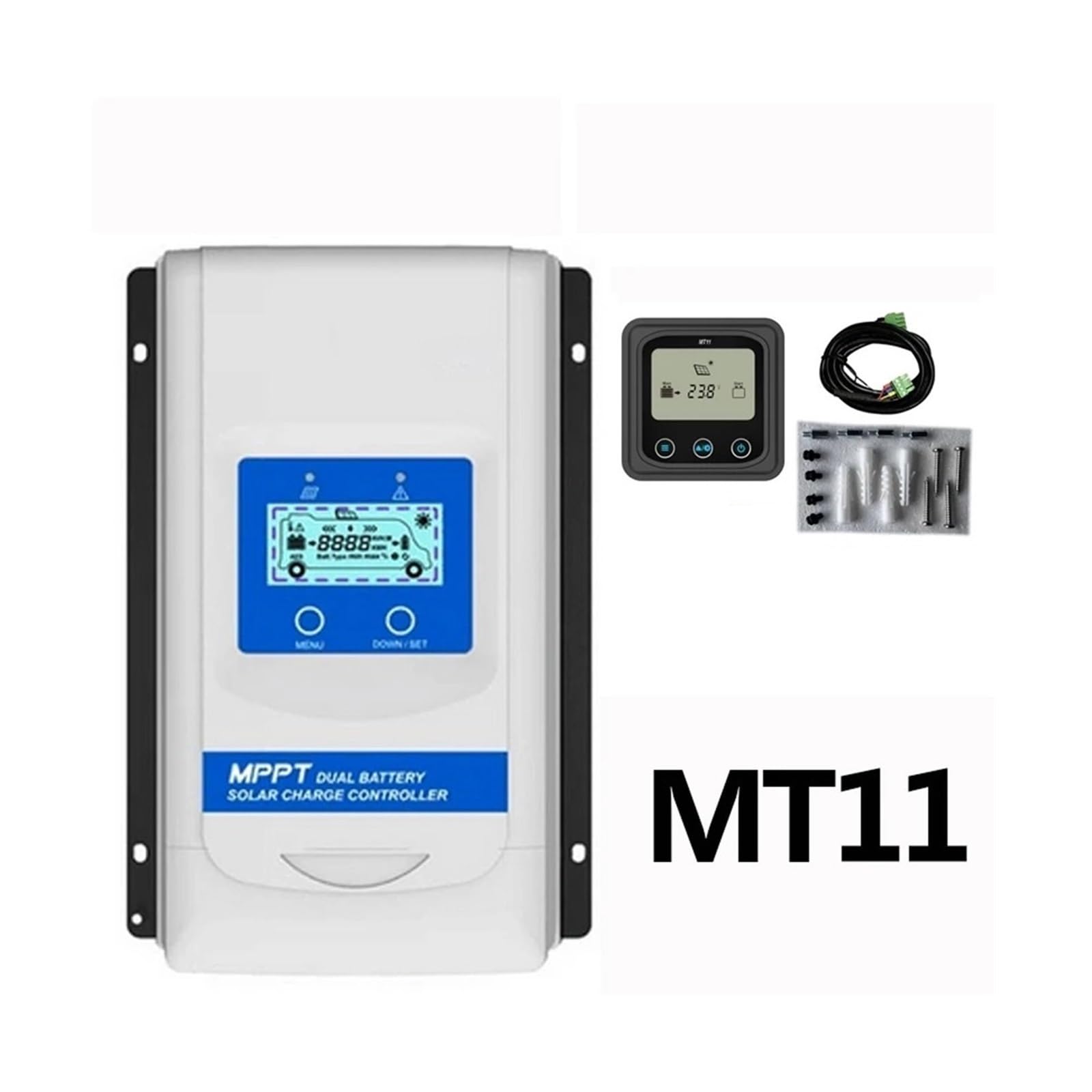 10A 20A Inteligentny regulator ładowania solarnego MPPT | Zapewnia automatyczna regulacja; do paneli słonecznych i systemów akumulatorowych.