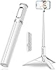 TONEOF スマホ 三脚 170cm 自撮り棒 セルカ棒 じどりぼう 遠隔リモコン 携帯 三脚 150cm以上 収納一体型 コンパクト 軽量 安定 ロング iPhone＆Androidに対応 (白)