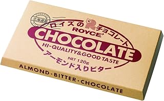 ROYCE'(ロイズ) 板チョコレート[アーモンド入りビター] 120グラム (x 1)