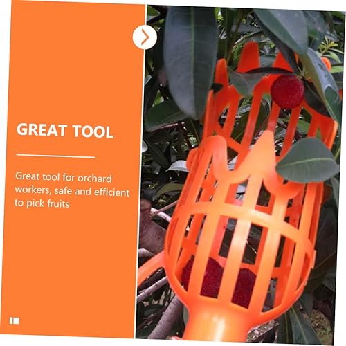 Miniatura 7 de Yardwe 2 Unidades Recolectores de frutas Herramienta de níspero Jardín Cosechadoras de Frutas Herramienta de Granja para Fácil Seguro Fruta 2 unids*2