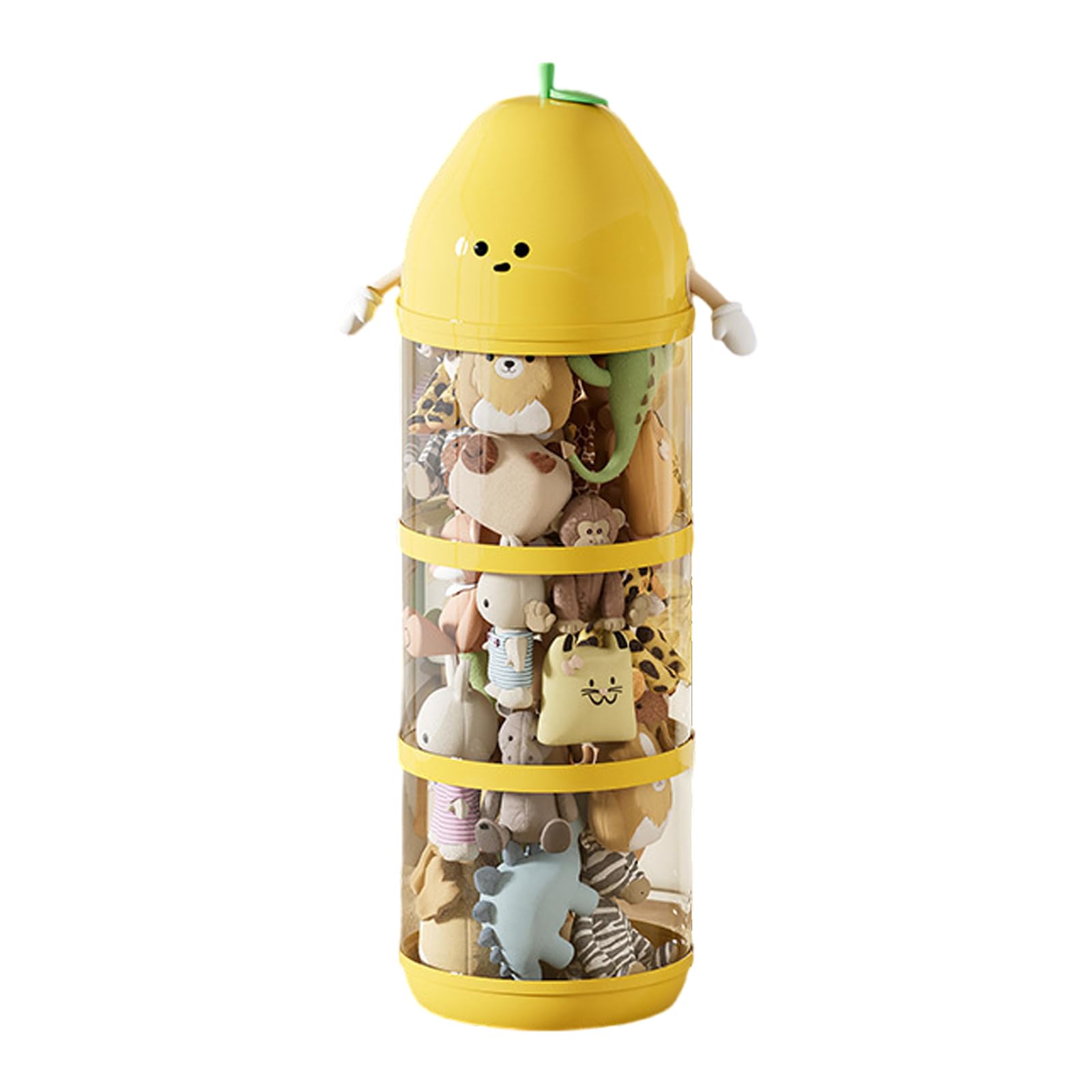BCJMKDX Toy storage, Stuffed Animal Organizer Tube,Transparent Doll Storage,Plush Display Bucket(119 * 27cm)