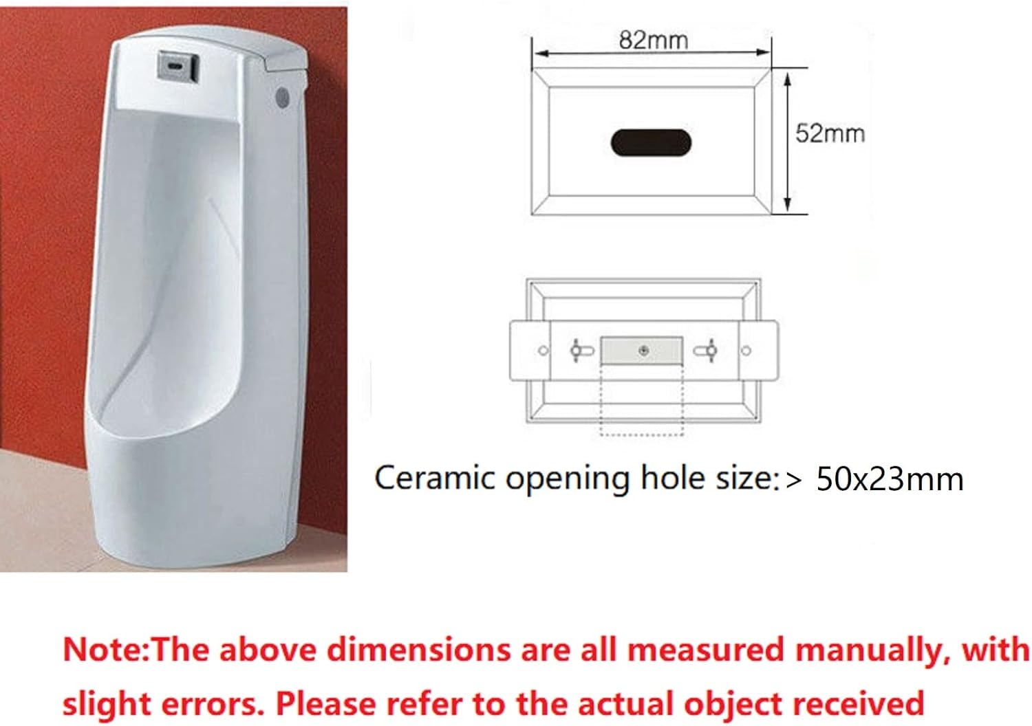 Standing Urinals Automatic Sensor Urinal Toilet Urinal Flush Valve Kit Intelligent Touchless Flush Valve