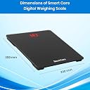 SMARTCARE Scs210 Glass Top Digital Weighting Scale Weighing Machine (Black) gallery image