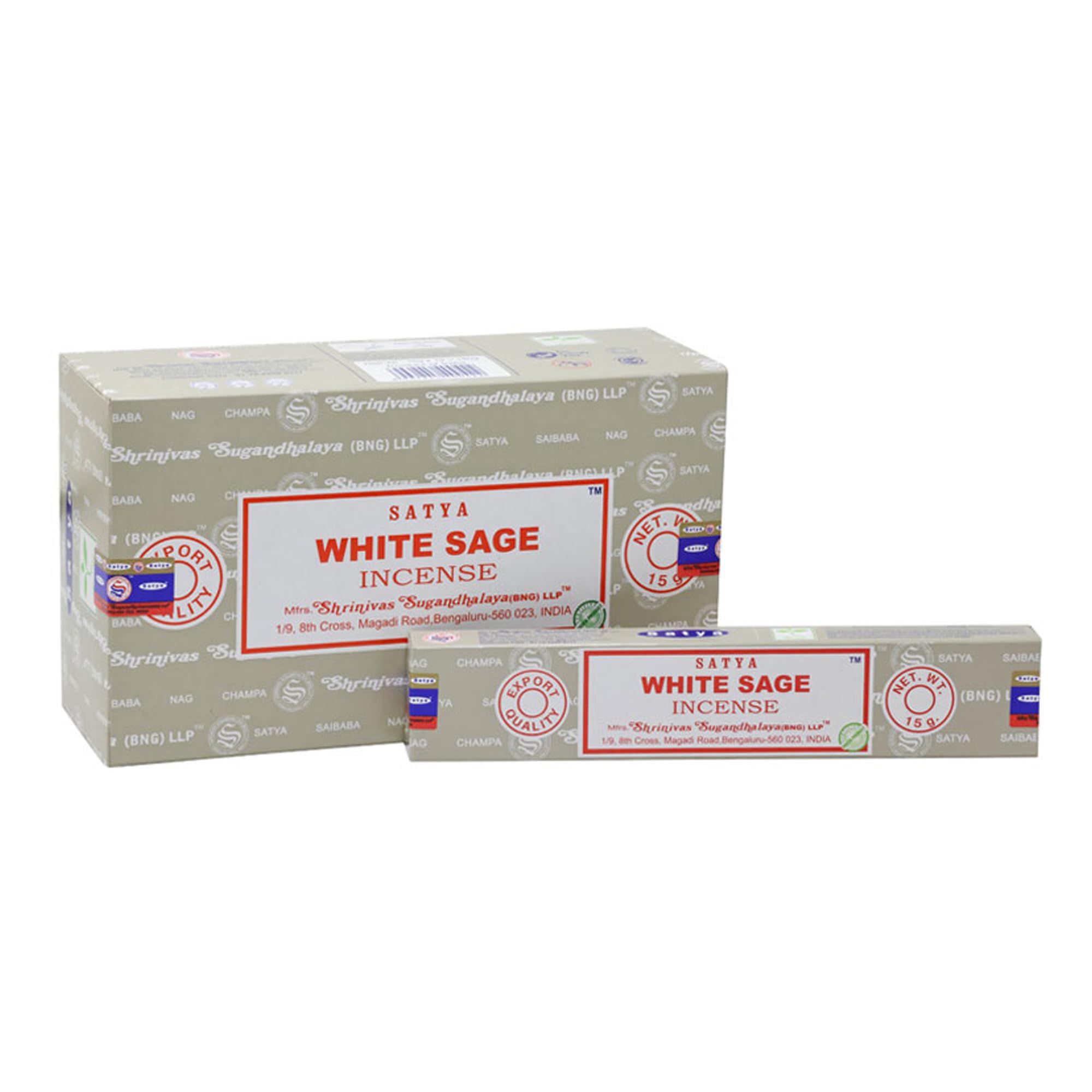 Encens Nag Champa Satya - Sauge Blanche - 15 grs