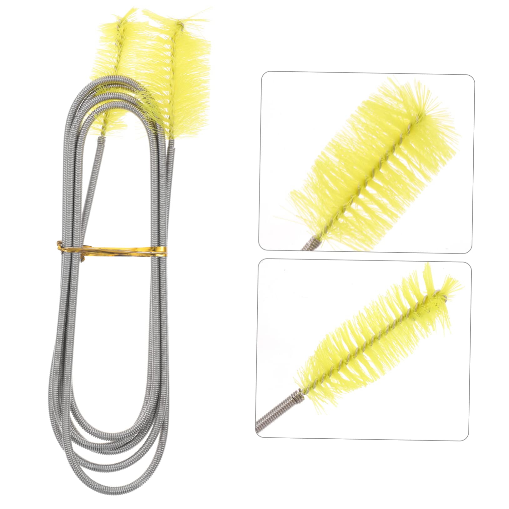 DOITOOL 3pcs Tube Fish Tank Cleaner Flexible Double End Brush for Aquarium Cleaning Hose