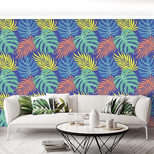 Papier Peint Jungle autocollant pour masquer les défauts d'un mur - 4