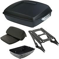 Vista 21 de TCT-MT - Soporte para maletero (2 arriba) para Harley 2014-2020 Road King FLHR CVO Limited FLHTKSE Street Glide FLHX Ultra Limited FLHTK FLHXS Tri