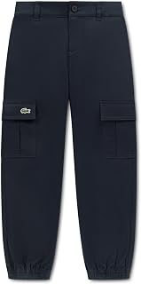 Lacoste Boys' Pull on Twill Cargo Jogger Pants
