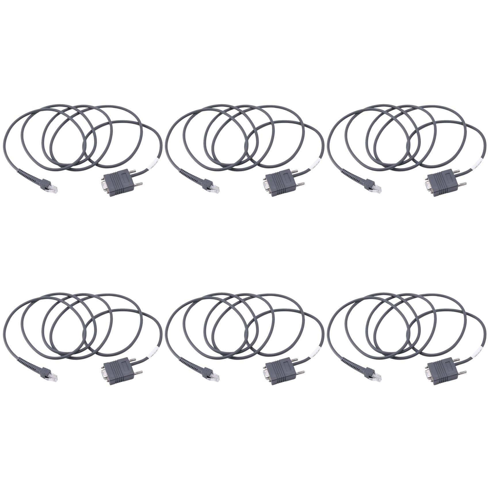 Câble RS232 Symbol LS2208 lot de 6 cordons série CBA-R01-S07PAR 2m