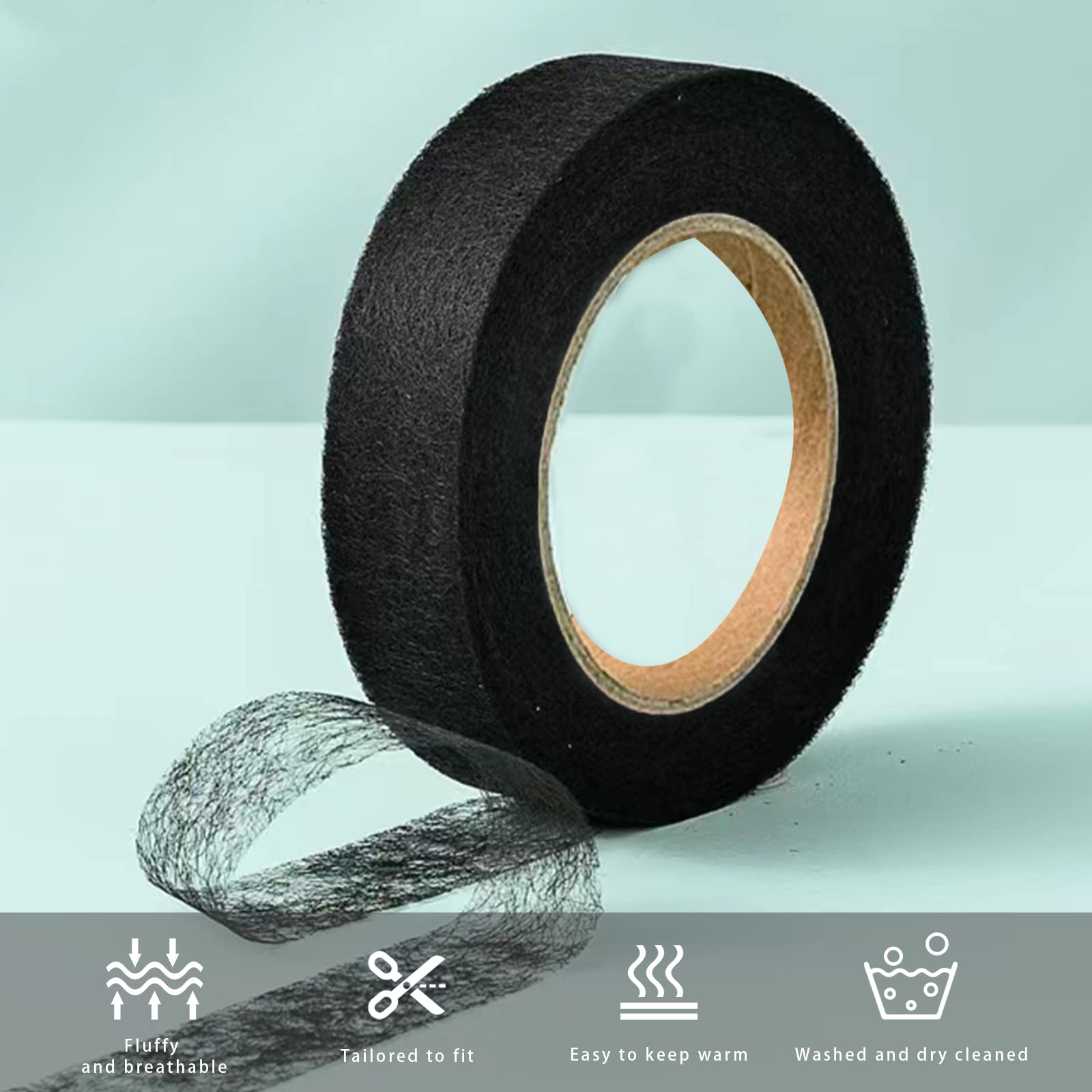 Bande Ourlet Thermocollante GOTRUST 40mm X 70 Yards - Ruban Adhésif Pour Vêtements, Rideaux - Repassage Facile