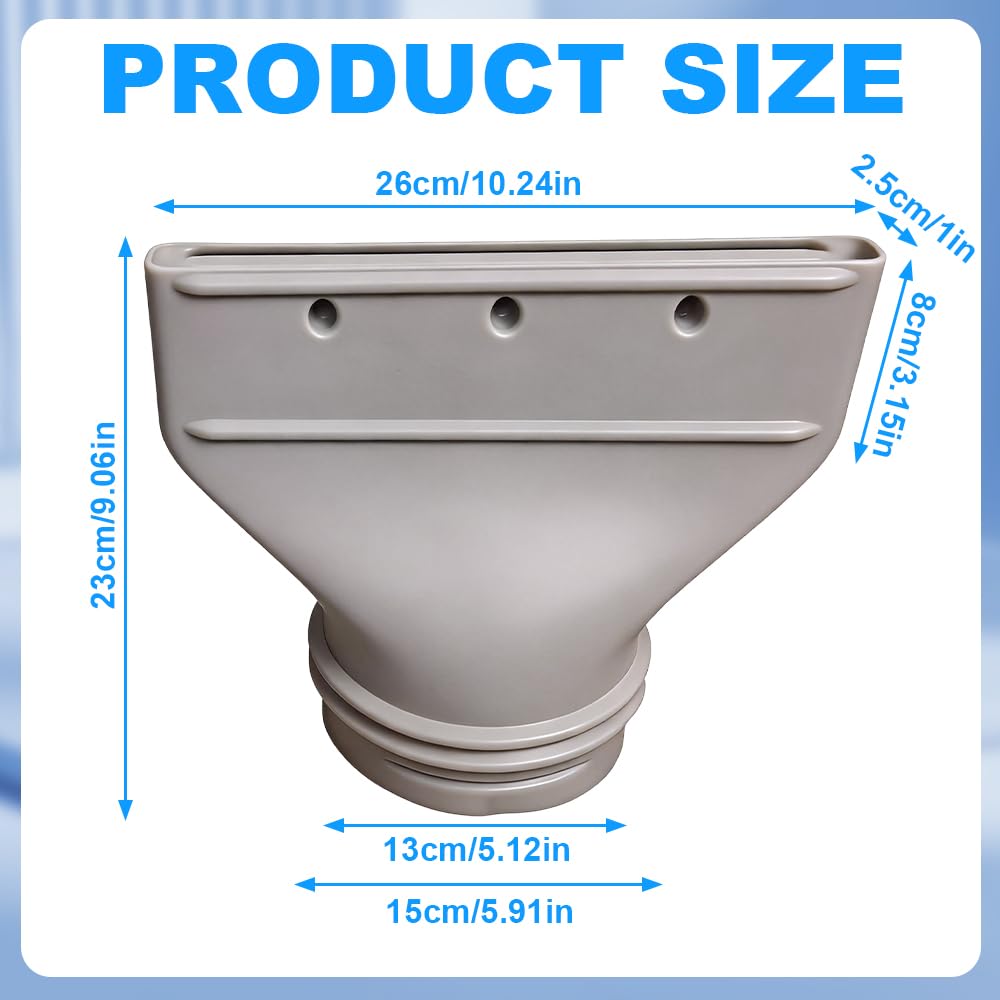 Wąż powietrza wylotowego do klimatyzatora, adapter do okien, wąż wylotowy do rury wylotowej o średnicy 130 – 150 mm