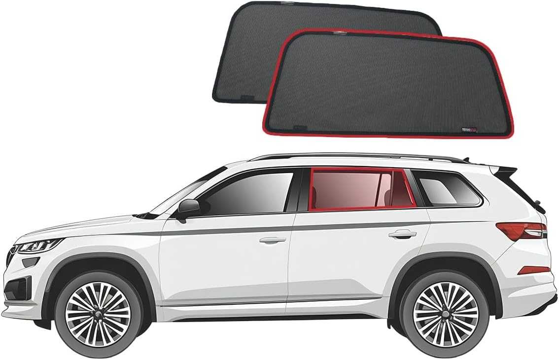 Snap Shades for Skoda Kodiaq 1st Generation Car Rear Window Shades (2016-2024)