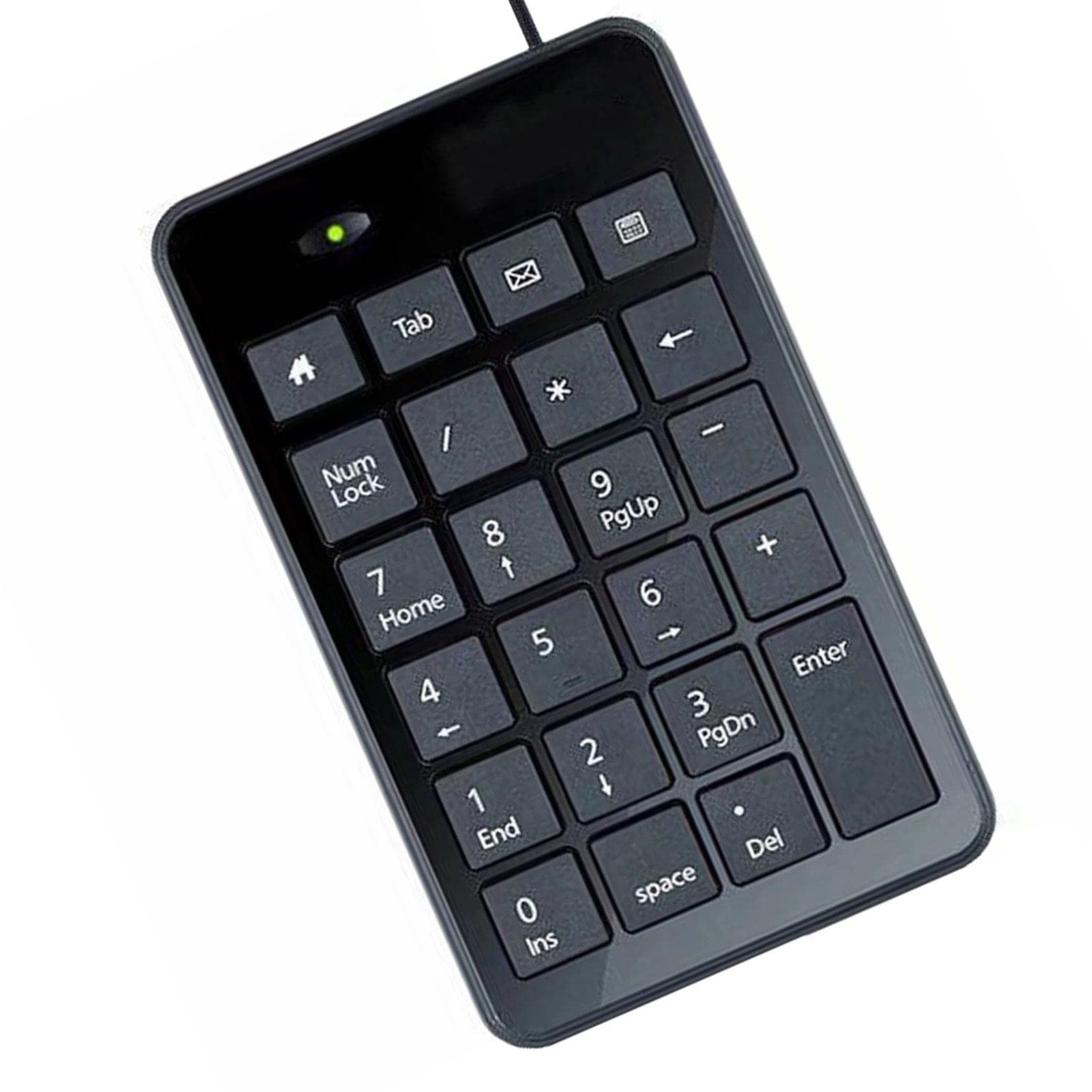 Numeric Keypad,Financial Accounting Silent Typing 10 Number Keys Numeric Numpad - Silence Compact Number Numpad Keyboard for Financial Accountancy Weizai