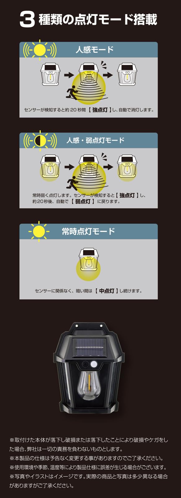 Amazon.co.jp: トレードワン(TRADE ONE) とにかく明るい ソーラー