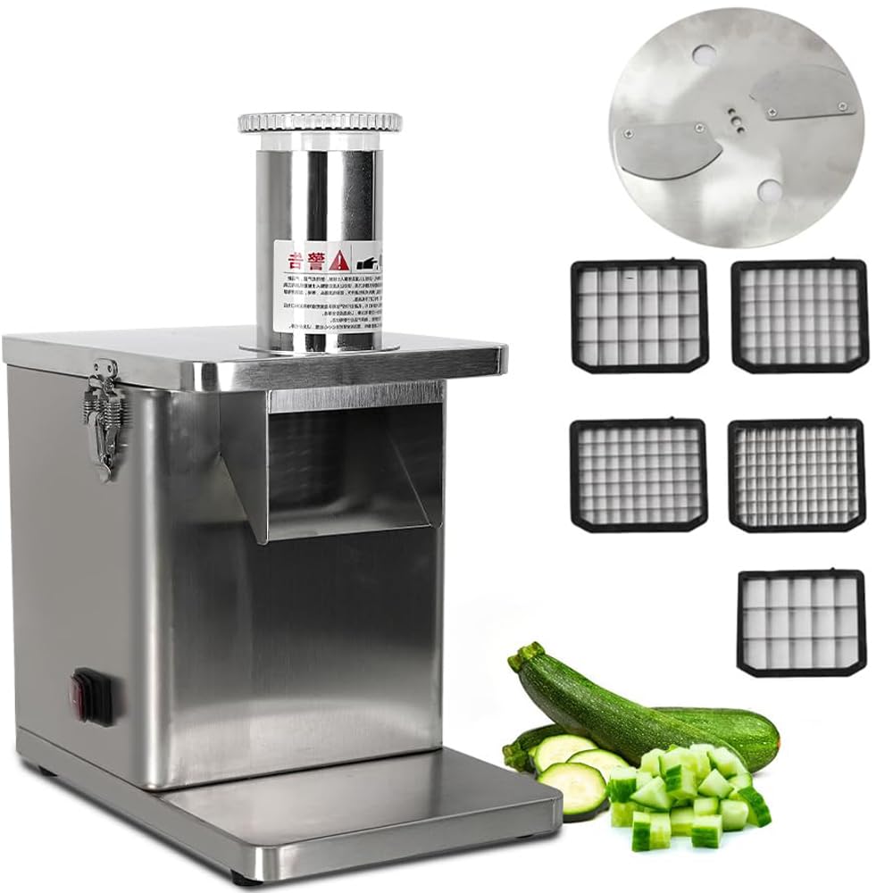 Dicer commercial 250W machine de coupe de cubes de légumes pour carottes concombres et patates douces