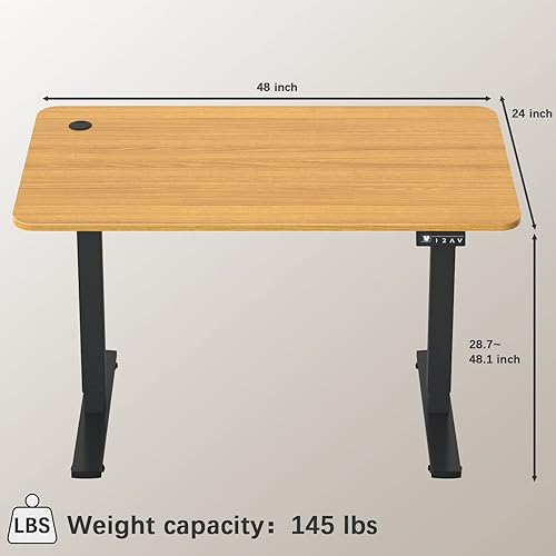 Miniatura 63 de Furmax - Escritorio eléctrico de altura ajustable de pie grande de 63 x 24 pulgadas, escritorio de pie para oficina en casa, alturas prestablecidas
