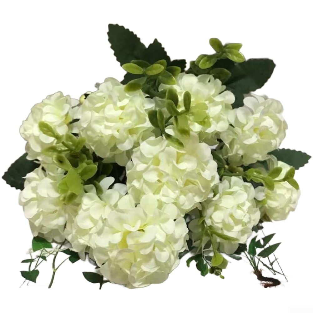 Centre de table de mariage hortensias en soie 31 cm