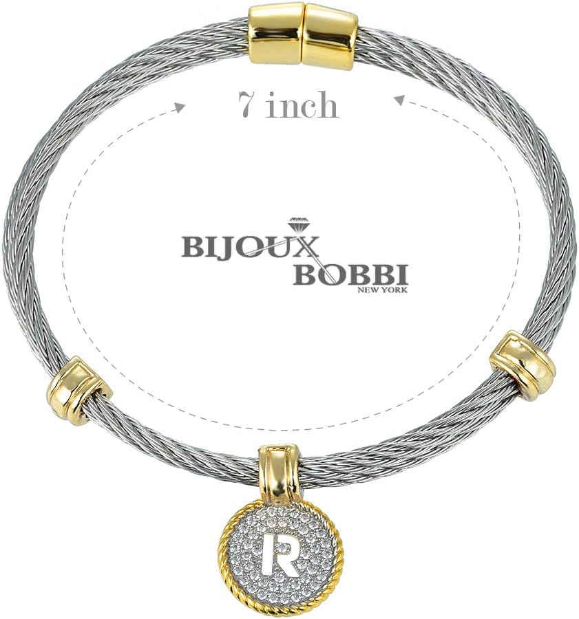 BIJOUX BOBBI [Luxury Packaging Alphabets Initial Wire Bracelets & Necklaces - Quality Guaranteed