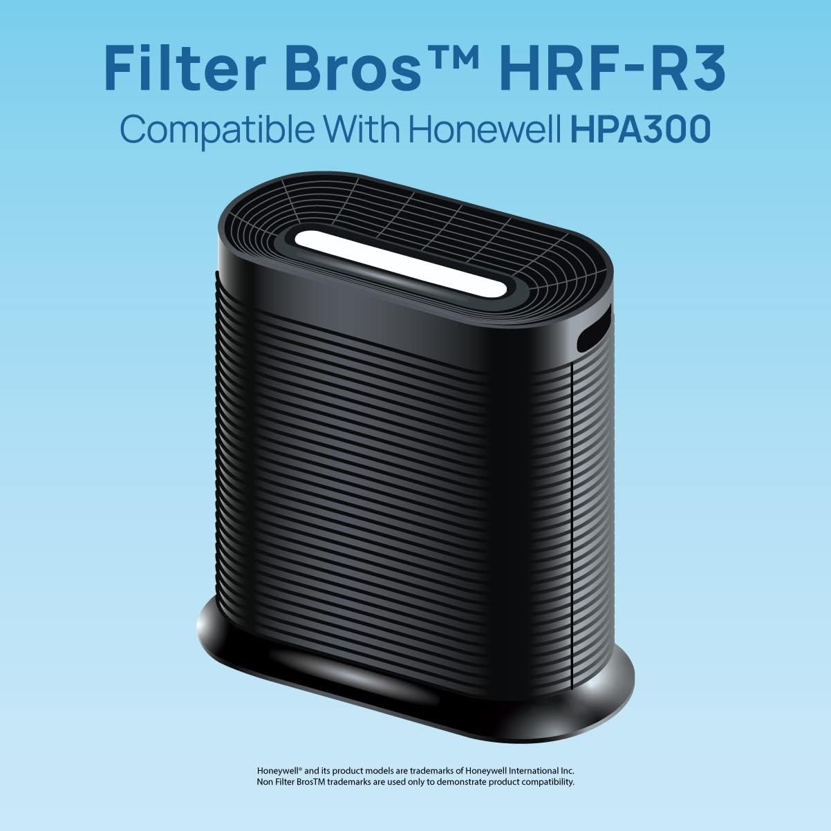 Filter Bros HRF-R3/A300 3 HEPA 6 Carbon Replacement Fits Honeywell HPA300 Series