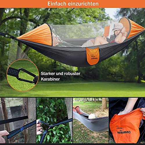 Outdoor Hängematte mit Moskitonetz für 2 Personen