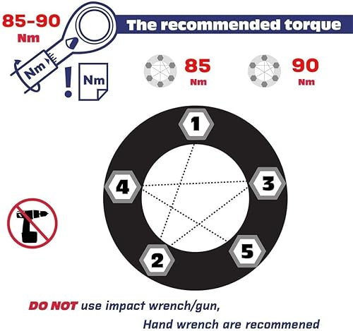 Miniatura 9 de KSP 5X150 Espaciadores compatibles con to-yo-ta Tundra 2007-2021/Sequoia 2008-2021/Land Cruiser 2009-2016, espaciadores de rueda de 5 lengüetas de