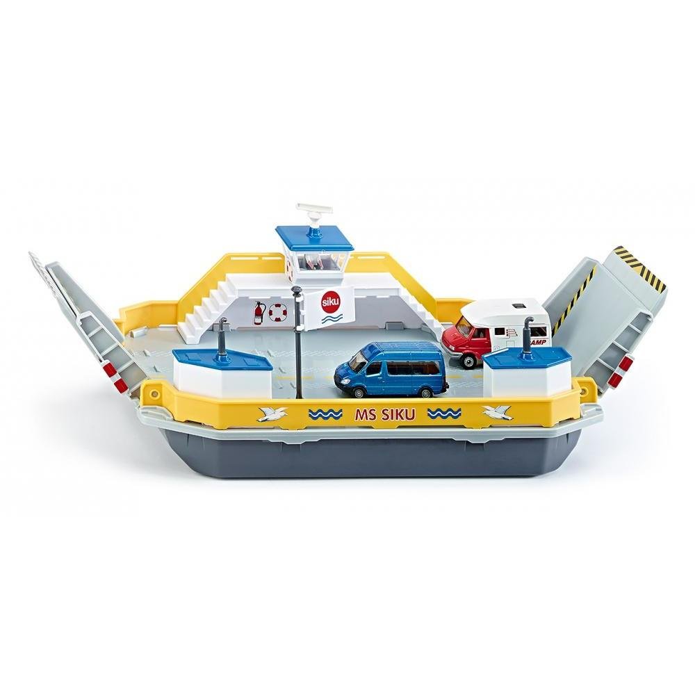 SIKU 1750 Autofähre – 1:50, schwimmfähig, Rampen und Türen